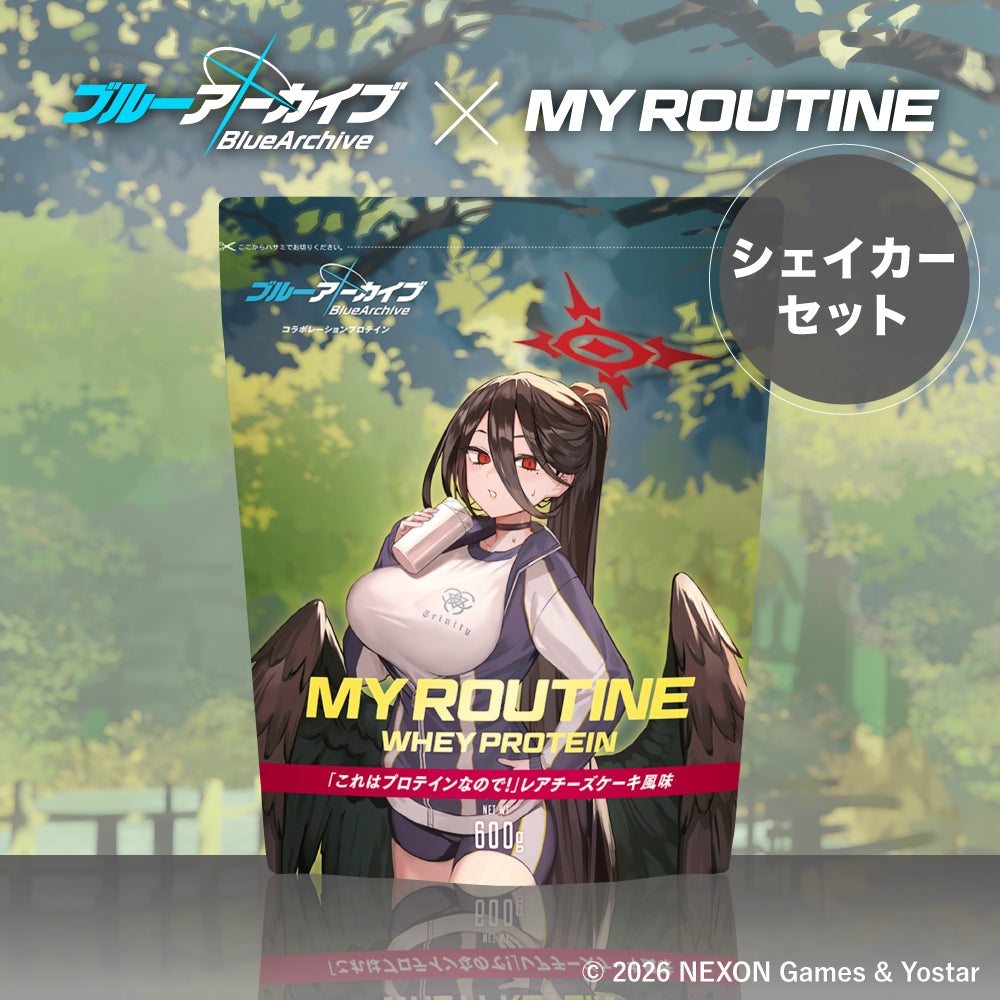 「これはプロテインなので！」レアチーズケーキ風味プロテイン　シェイカーセット